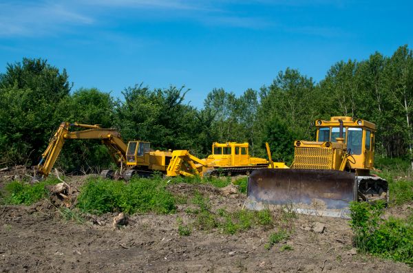 Bulldozer Clearing in Coeur D Alene